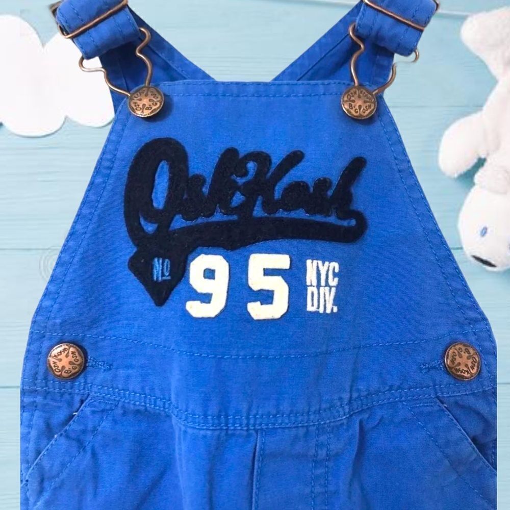 OshKosh Blue Baby Overalls Size 3-6 Months - Picture 2 of 4